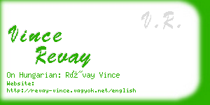 vince revay business card